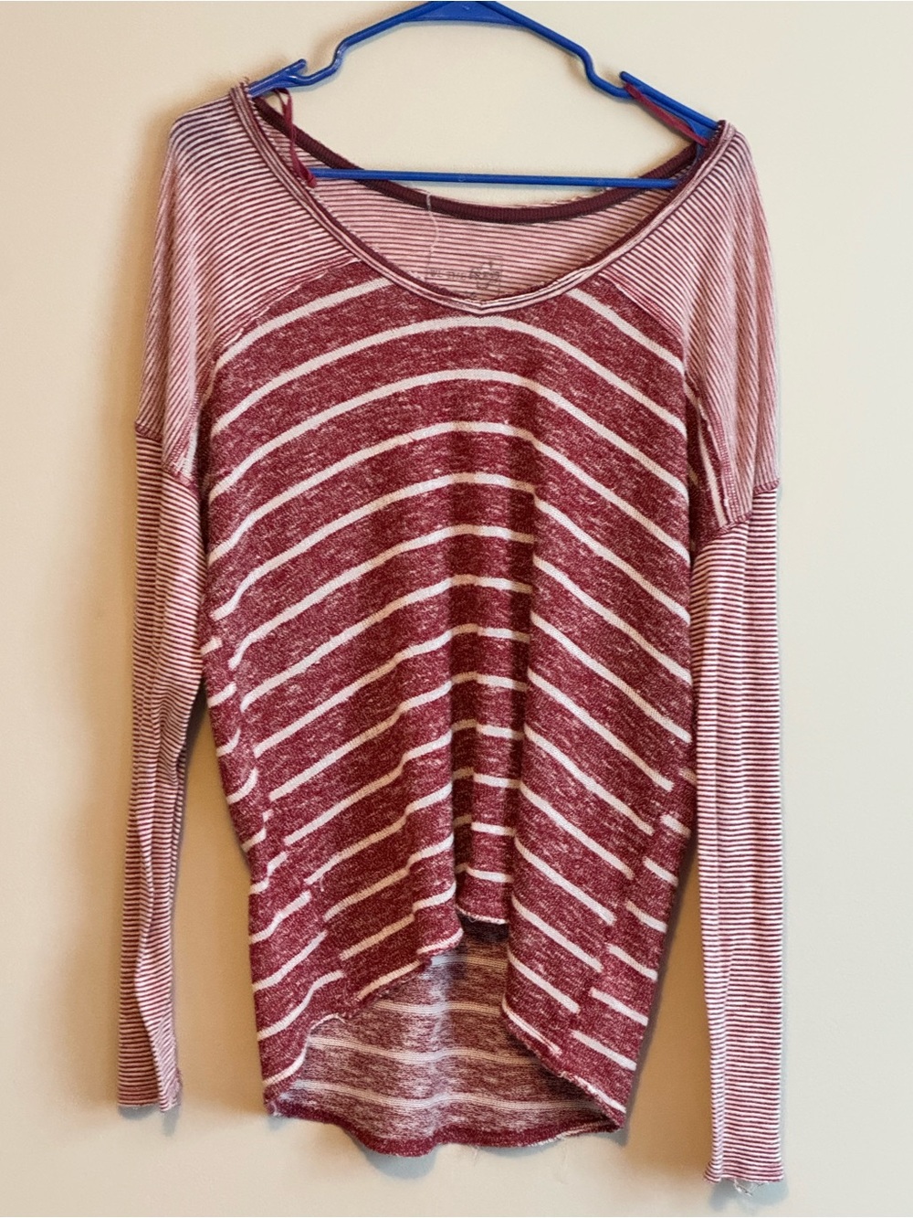 We The Free Red Burnout
Striped Long Sleeve Knit Top large red boho
